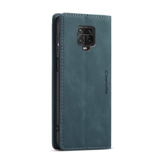Чехол CASEME для Xiaomi do Redmi Note 9s / 9 Pro, Leather Wallet Case, синий