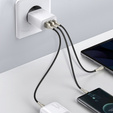 Зарядное устройство BASEUS 2xUSB + USB Type-C, 30W- White