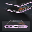 Чехол для Samsung Galaxy S23 Ultra, Magnetic Dual Glass, фиолетовый