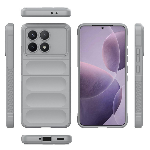 Чехол до Xiaomi Poco F6 Pro, Gaming Shockproof, серый