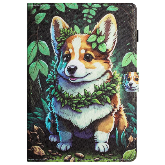 Чехол для Lenovo Tab M11, с откидной крышкой, corgi dog