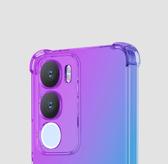 Чохол для Vivo Y19s, Gradient Dropproof, Фіолетовий / синій