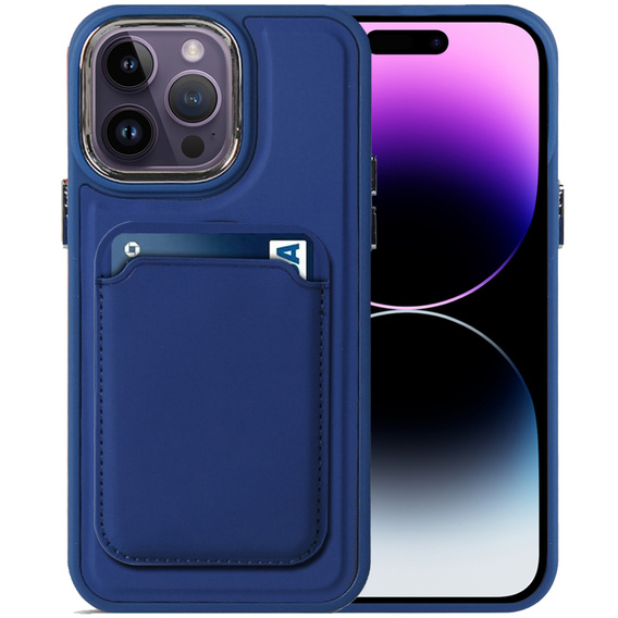 Чехол до iPhone 14 Pro Max, Skin-touch MagSafe, синий