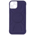 Чехол для iPhone 15 Plus, ERBORD Armor Mag, фиолетовый