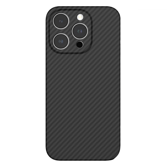 Чехол для iPhone 15 Pro Max, Aramid Fiber Cover, чёрный