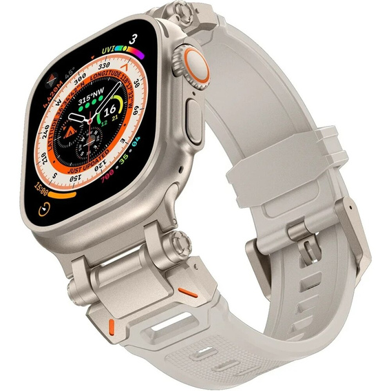 Ремешок ERBORD ProTech для Apple Watch 1/2/3/4/5/6/7/8/9/SE/Ultra/Ultra 2 42/44/45/49MM, белый