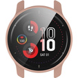 2в1 чохол та захисне скло для годинника Garmin Venu 2 Plus, Pink