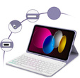 Чехол с подсвечиваемой bluetooth-клавиатурой для iPad 10.9 2022 (10 gen.), фиолетовый