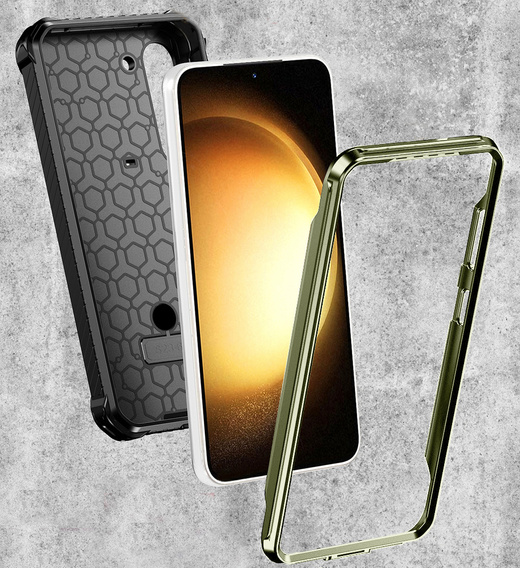 Чoхол до Samsung Galaxy S23, Heavy Duty Ring Belt Clip, зелений