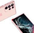 Чехол для Samsung Galaxy S23 Ultra, Electro heart, розовый rose gold + полное клеевое керамическое стекло