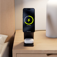 ERBORD 3в1 Бездротовий індуктивний зарядний пристрій з MagSafe для iPhone Apple Watch AirPods