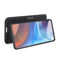 Откидной чехол для Motorola Moto E7 Power / E7i Power, Wallet Litchi Texture, чёрный