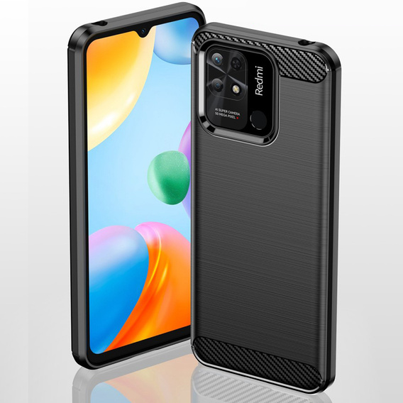 Чoхол до Xiaomi Redmi 10C, Carbon, чорний