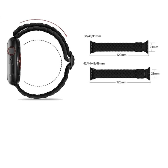 Нейлоновий ремінець для Apple Watch 1/2/3/4/5/6/7/8/8/9/SE 38/40/41/мм