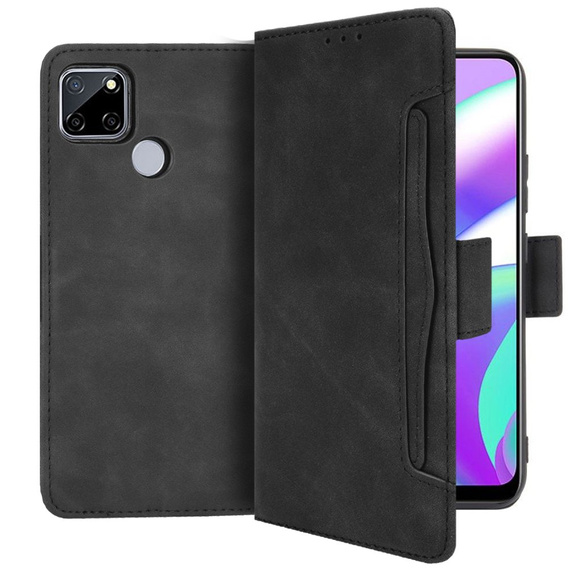 Футляр з клапаном для Oppo A15 / A15S, Card Slot, чорний