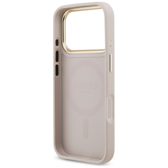 Чехол GUESS 4G Strass Logo с ремешком, MagSafe для iPhone 17 Pro Max