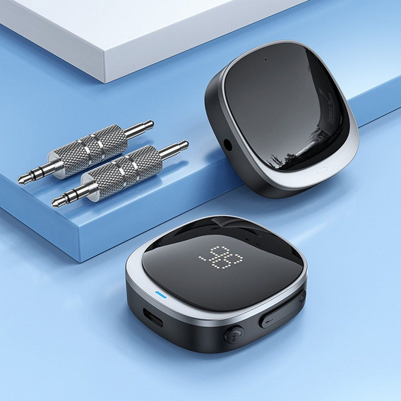 Адаптер AUX Bluetooth Hoco E80 с дисплеем