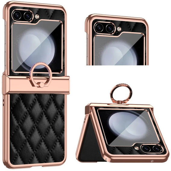 Чехол для Samsung Galaxy Z Flip5 5G, Electro Stitching , чёрный