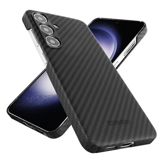 Чехол для Samsung Galaxy S24, ERBORD Full Kevlar, для MagSafe, чёрный