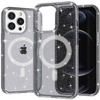 Чехол до iPhone 14 Pro, Dropproof MagSafe Glitter, чёрный