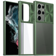 Чехол до Samsung Galaxy S22 Ultra, Slide Camera, зелёный