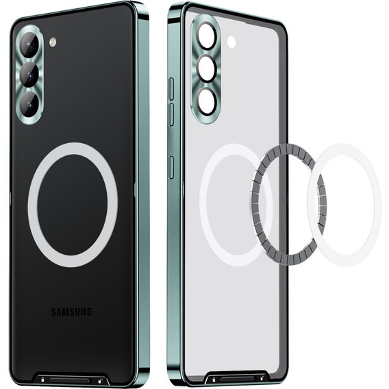 Защитный чехол для камеры Samsung Galaxy S23, CamShield MagSafe, прозрачный / зеленый