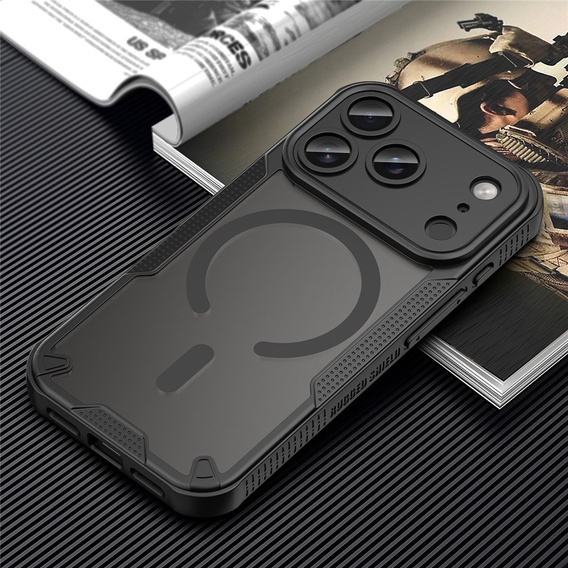 Чохол для iPhone 17 Pro, для MagSafe, броньований, чорний