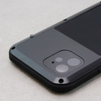 Чoхол Love Mei до iPhone 12, armored with glass, чорний