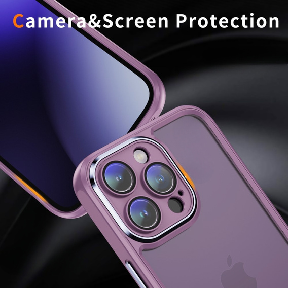 Чехол для iPhone 15 Pro Max, ERBORD Impact Guard, фиолетовый