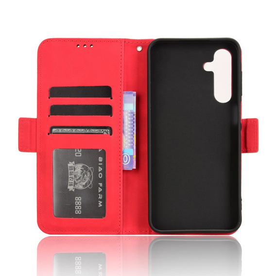 Откидной чехол для Samsung Galaxy A26, Card Slot, красный