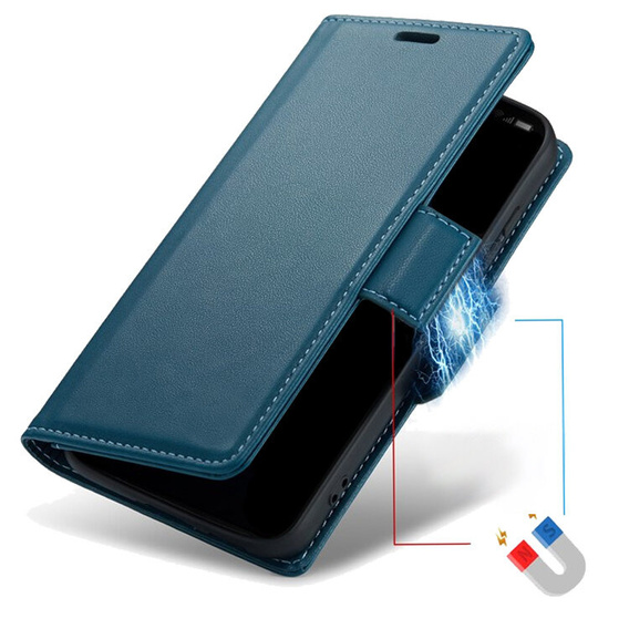 Чохол для Motorola Edge 60 / 60 Fusion, ERBORD Glossy Litchi, гаманець з клапаном, м'яти