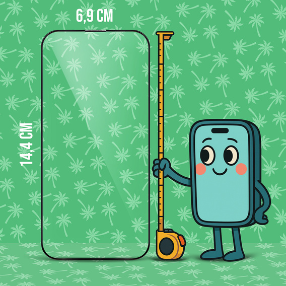 Закаленное стекло 5D Full Glue Smart Palm для iPhone 14 Pro