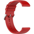 Силиконовый ремешок 20mm, Red/Silver Buckle