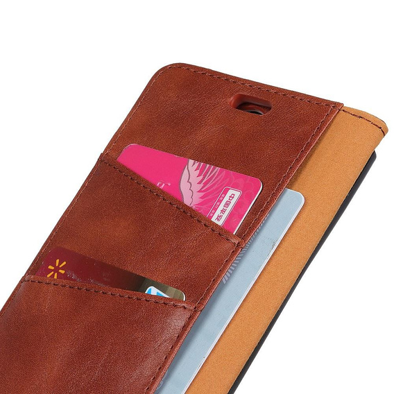 Чохол-книжка для Huawei P30 Pro, Split Leather Wallet, коричневий