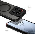 Чохол для Xiaomi 14T Pro, для MagSafe, ERBORD Matt Case, чорний + захисне скло
