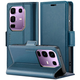 Чохол для Infinix Note 50 Pro, ERBORD Glossy Litchi, гаманець з клапаном, м'яти