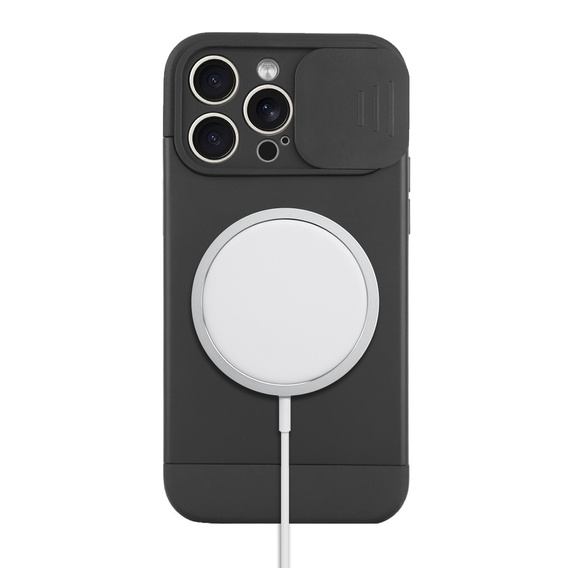 Чехол до iPhone 15 Pro Max, ERBORD MagProtect Slide Camera, чёрный