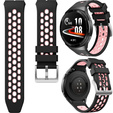 Силіконовий ремінець для Huawei Watch GT 2e, Black / Pink