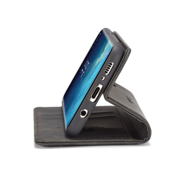 Чехол CASEME для Samsung Galaxy S8, Leather Wallet Case, чёрный