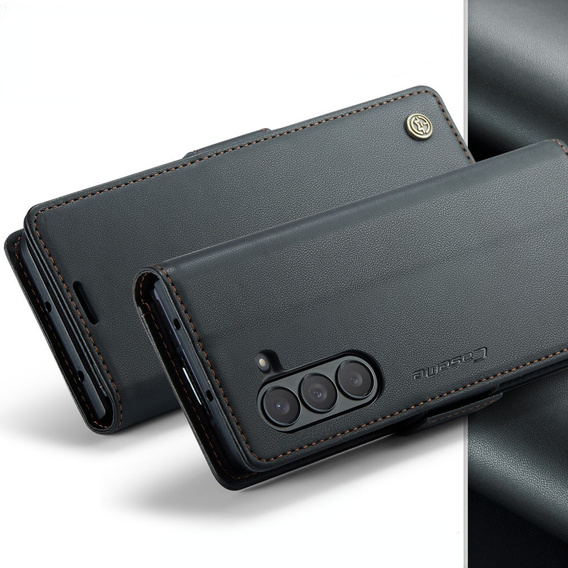 CASEME флип-кейс для Samsung Galaxy Z Fold6 5G, Litchi Wallet, чёрный