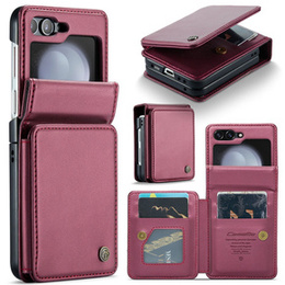 CASEME флип-кейс для Samsung Galaxy Z Flip5 5G, Litchi Wallet, красный