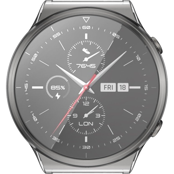 Чехол 2в1 с защитой экрана для часов Huawei Watch GT 2 PRO, Transparent