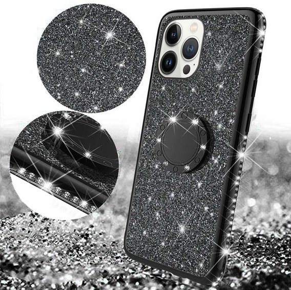Чехол Bling до iPhone 13 Pro, Black
