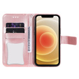 Откидной чехол для Samsung Galaxy S21 FE, Mandala, розовый rose gold
