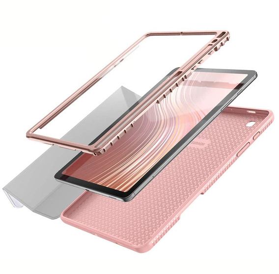 Чехол до Samsung Galaxy Tab S6 Lite, Suritch Full Body Marble, розовый