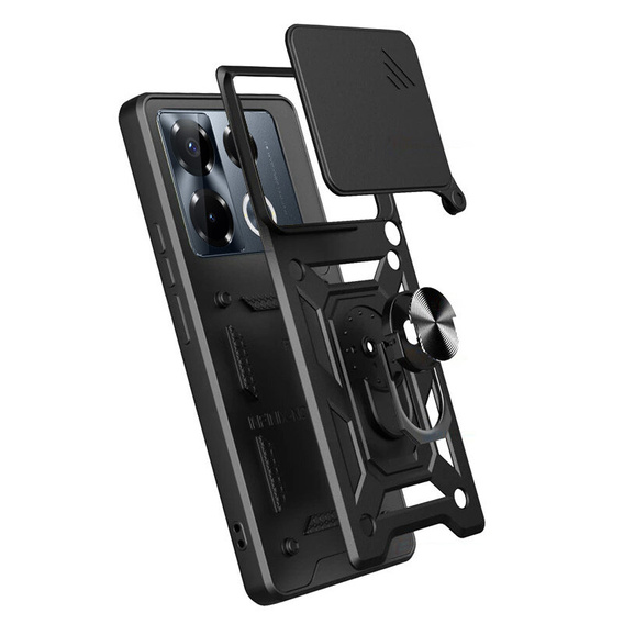 Чехол NOX Camera Slide Infinix Note 40 Pro Plus, CamShield Slide, чёрный