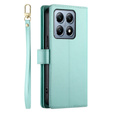 Чохол-книжка для Xiaomi 14T Pro, Wallet Zipper Pocket, зелений