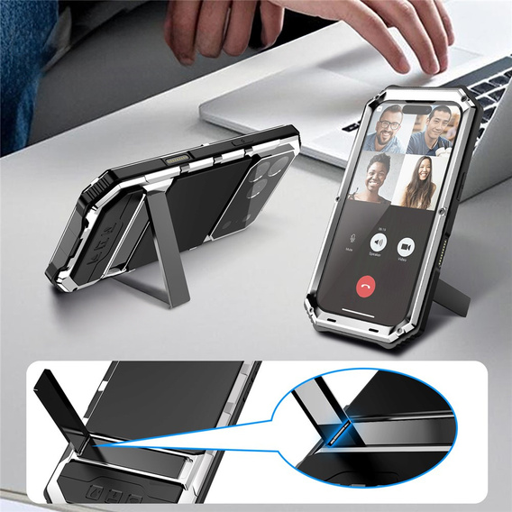 Бронированный чехол с подставкой R-JUST для iPhone 17 Pro