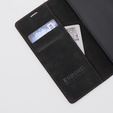Чехол для Motorola Edge 40, ERBORD Vintage, бумажник с клапаном, чёрный