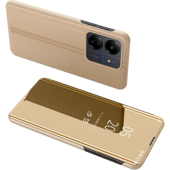 Чехол до Xiaomi Redmi 13C / Poco C65, Clear View, золотой
